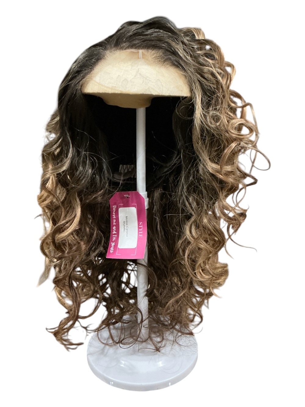Chelsey Smith Crowns Monica. Wavy Balayage Lace Front Wig - Brown Blonde